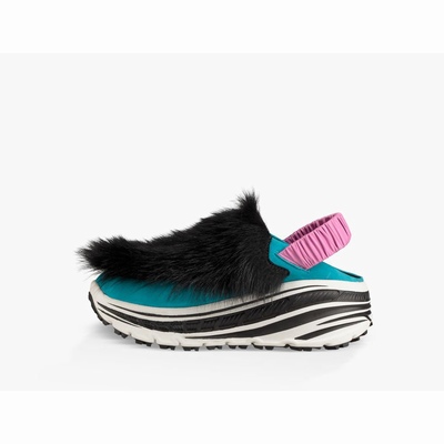 Tenis UGG Fluffy Runner Mulher Pretas | PT-TBZXH